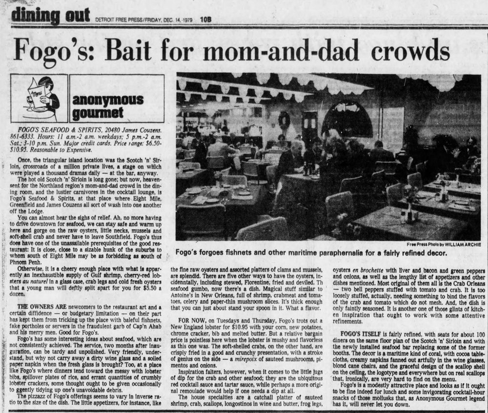 Scotch and Sirloin - Dec 14 1979 Review For Fogos (newer photo)